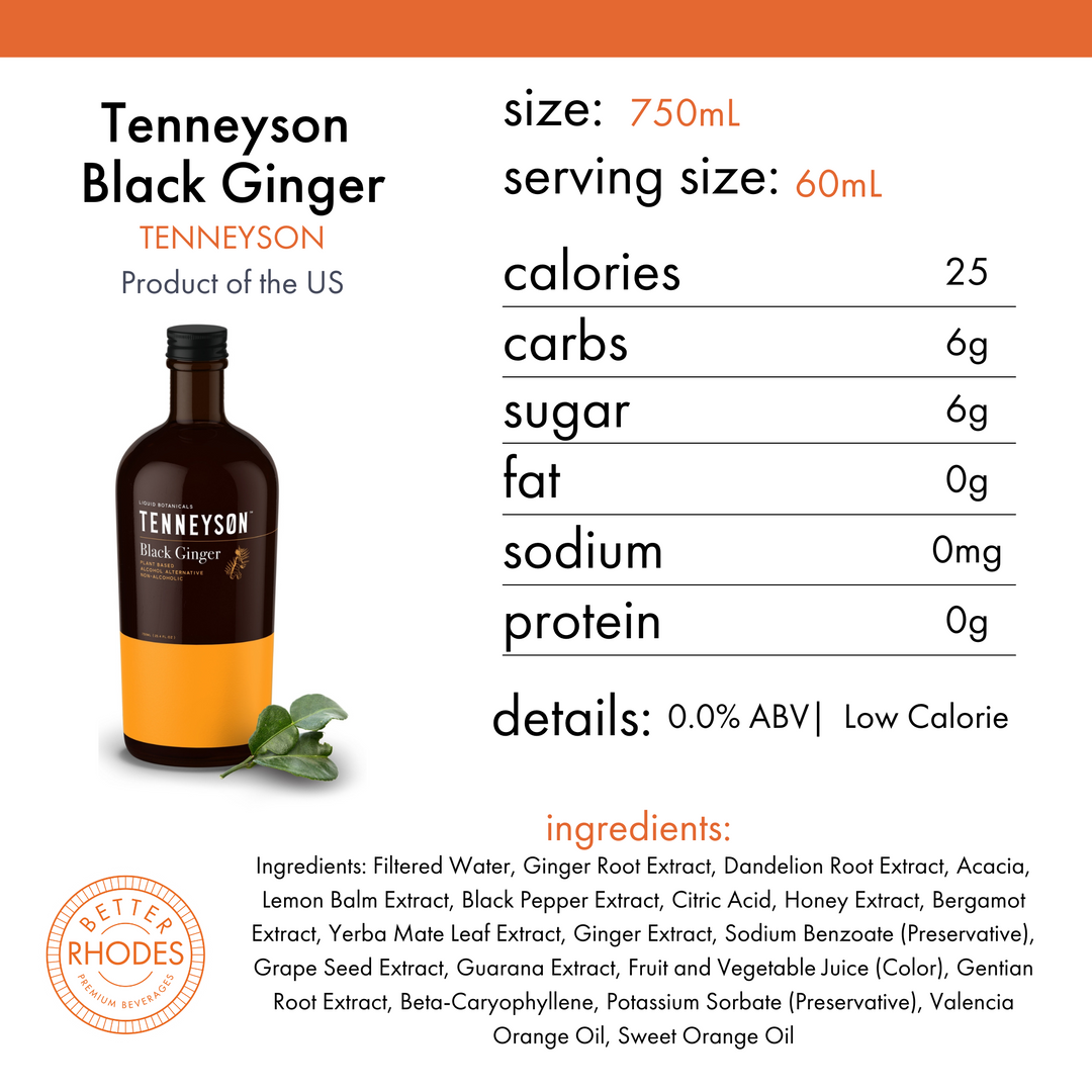 Tenneyson Alcohol-Free Black Ginger – Better Rhodes