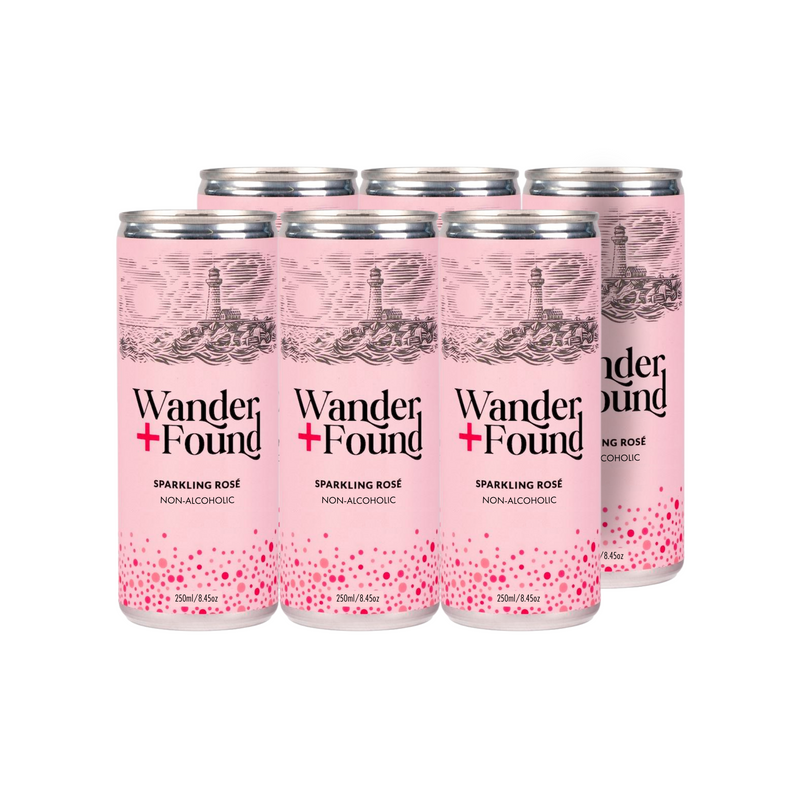 Wander + Found Non-Alcoholic Sparkling Rosé Cans