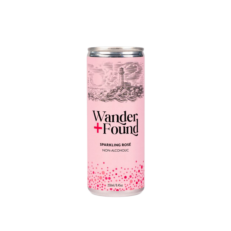 Wander + Found Non-Alcoholic Sparkling Rosé Cans
