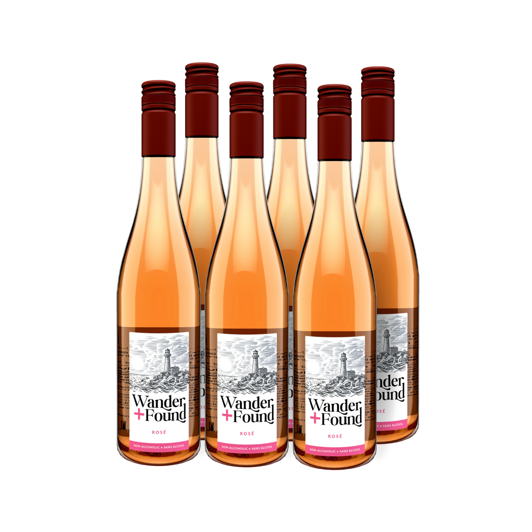 Enjoy Award-Winning Wander + Found Non-Alcoholic Rosé Wine