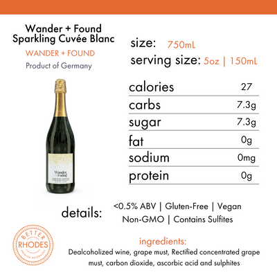 Wander + Found Non-Alcoholic Sparkling Cuvée Blanc