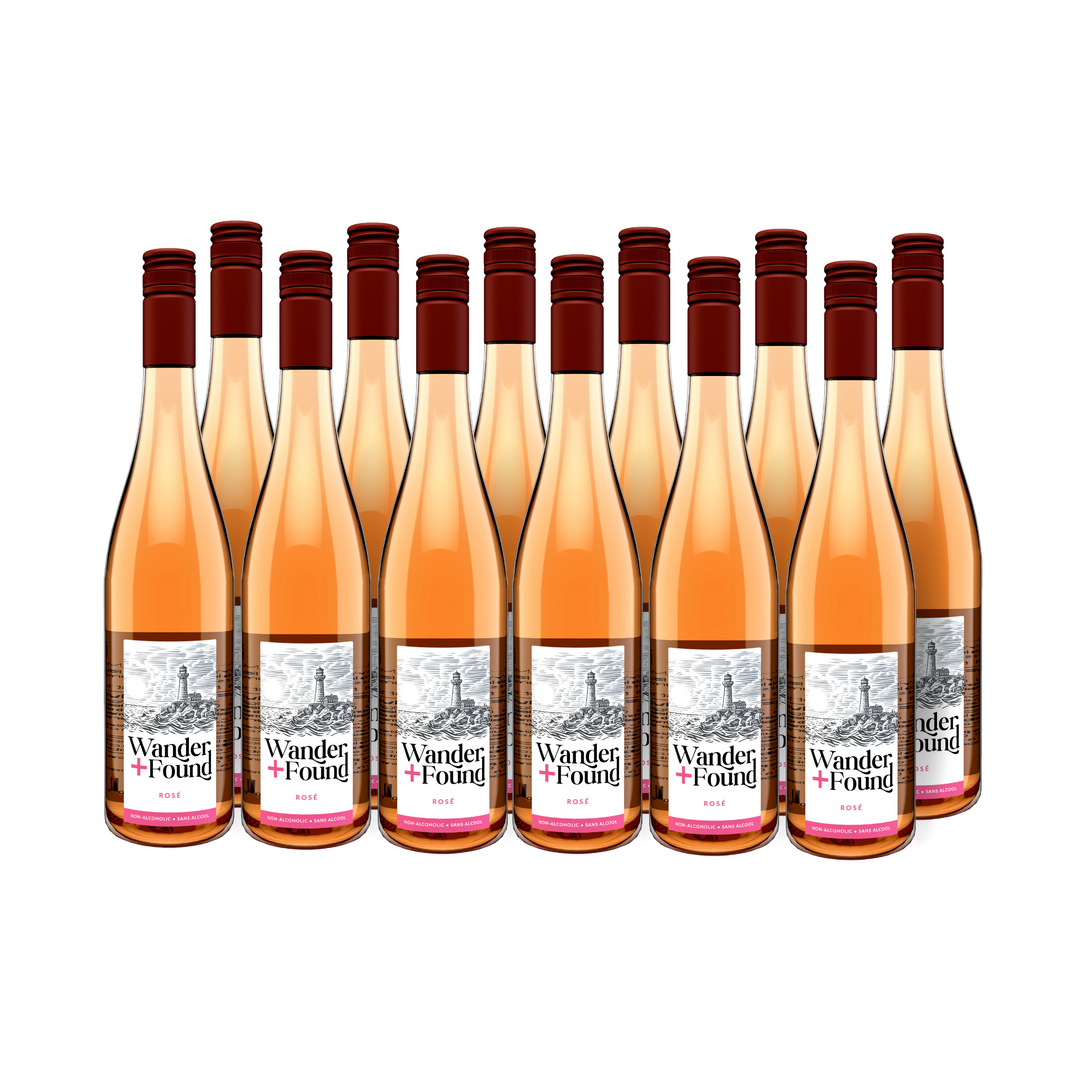 Enjoy Award-Winning Wander + Found Non-Alcoholic Rosé Wine