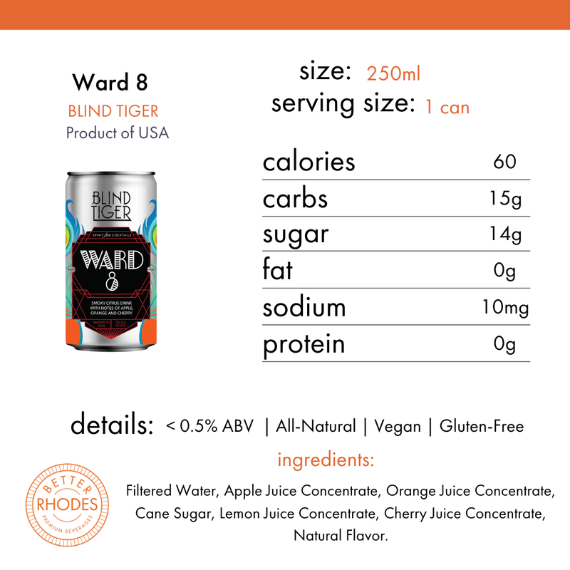 Blind Tiger Non-Alcoholic Cocktails Variety 4-Pack