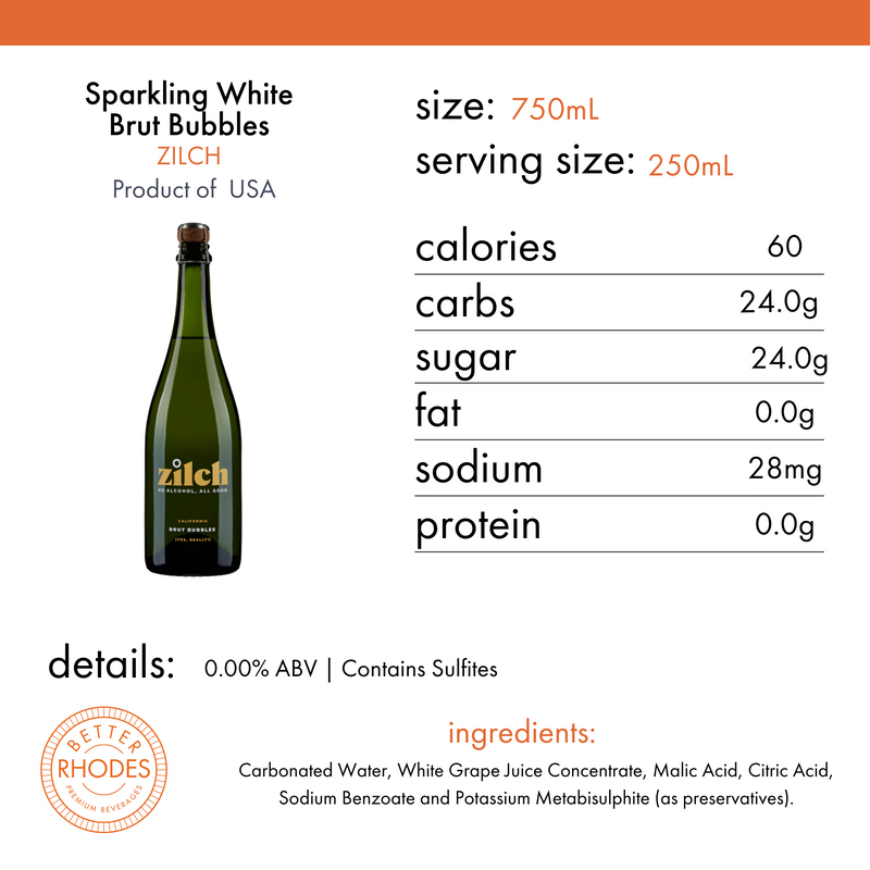 Zilch Alcohol-Free Sparkling White Brut