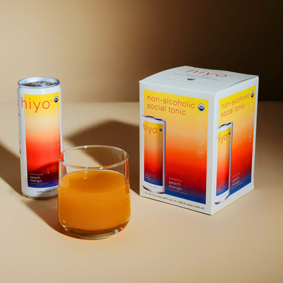 Hiyo Alcohol-Free Peach Mango | 4-pack