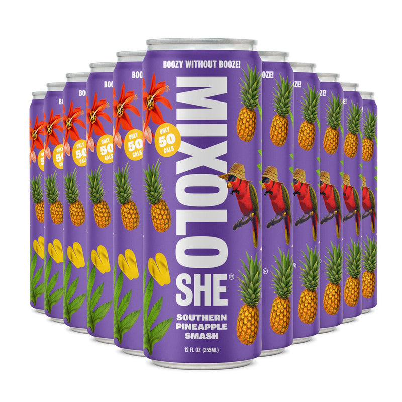 Mixoloshe Non-Alcoholic Southern Pineapple Smash | 12-pack
