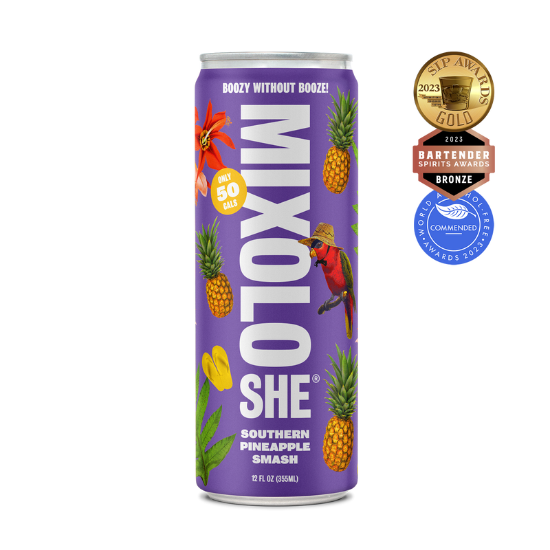 Mixoloshe Non-Alcoholic Southern Pineapple Smash | 12-pack