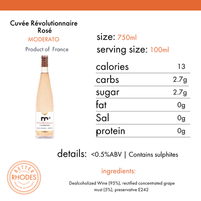 Moderato Non-Alcoholic Cuvée Révolutionnaire Rosé