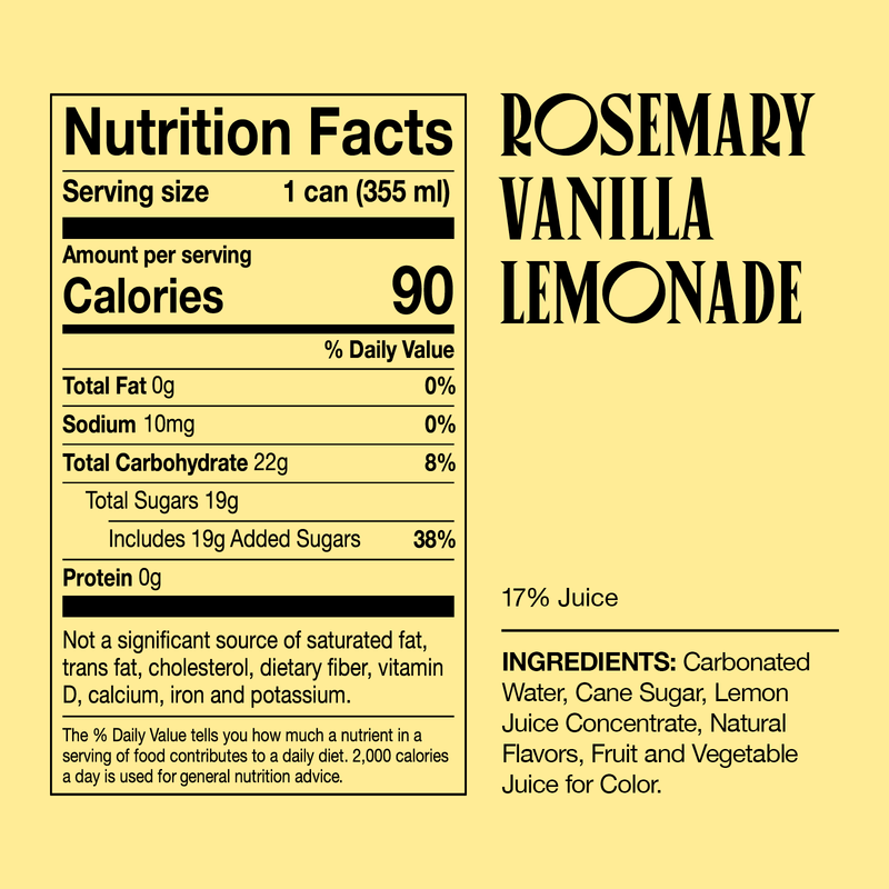 NOPE Rosemary Vanilla Lemonade