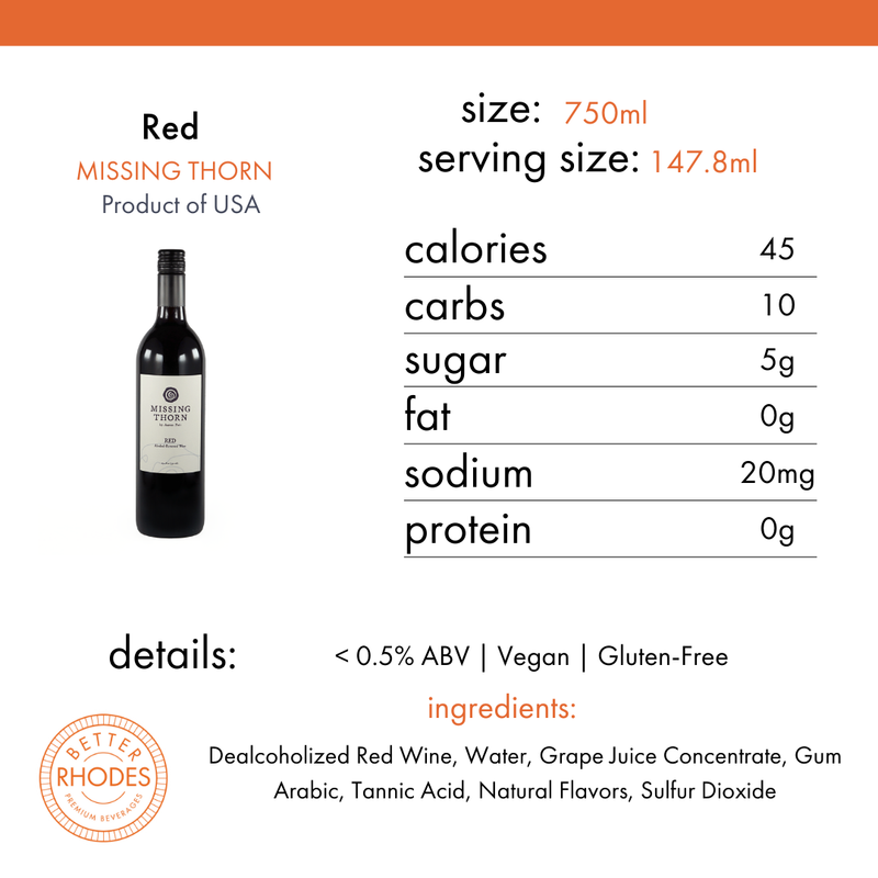 Missing Thorn Non-Alcoholic Red