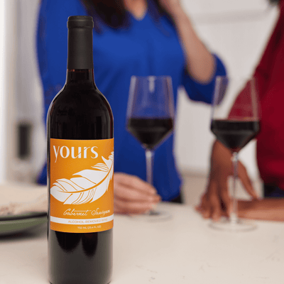 YOURS Non-Alcoholic Wine Small Batch California Cabernet Sauvignon