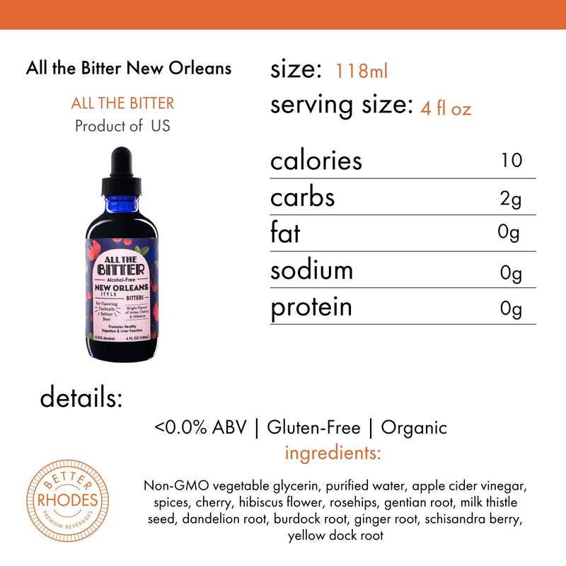 All The Bitter Non-Alcoholic New Orleans Bitters