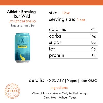 Athletic Brewing Run Wild Non-Alcoholic IPA | 6-pack