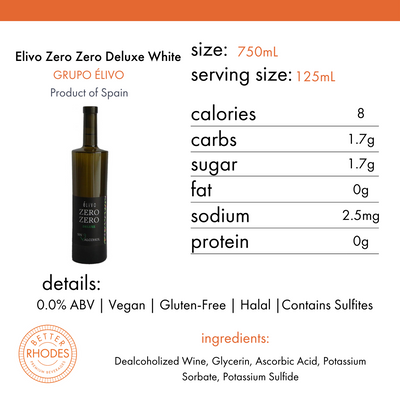 Elivo Zero Zero Deluxe Non-Alcoholic White