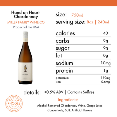 Hand on Heart Non-Alcoholic Chardonnay