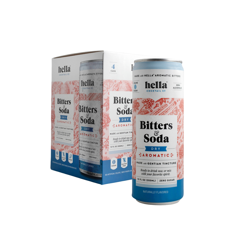 Bitters & Soda Non-Alcoholic Classic Dry Aromatic | 4-pack