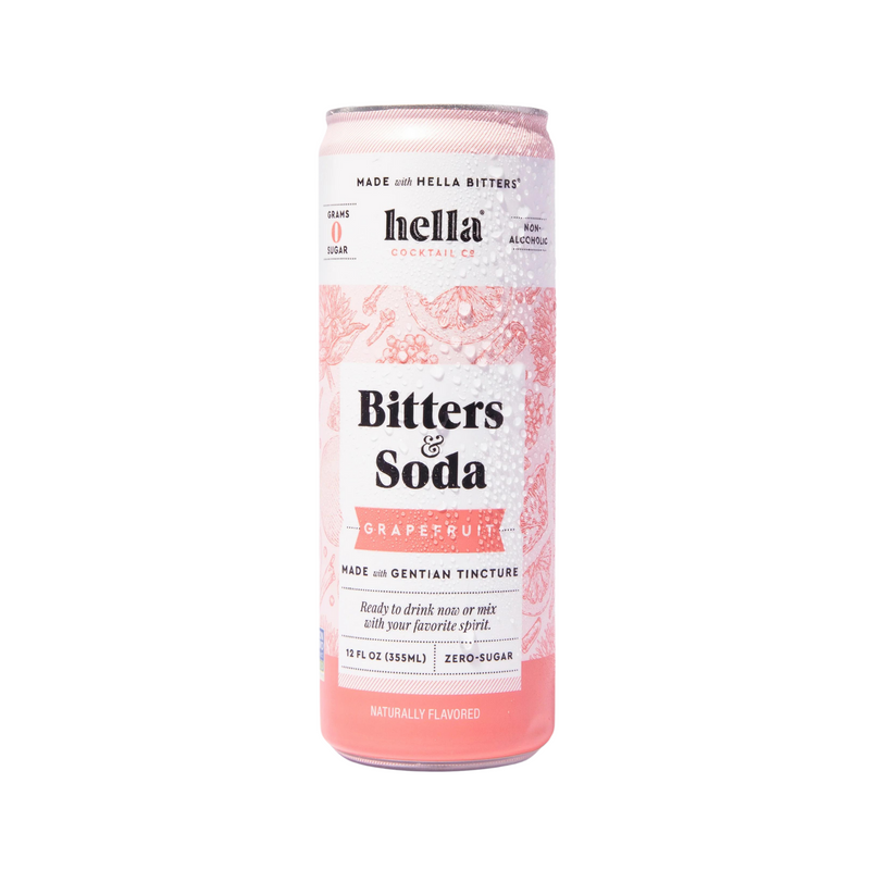 Bitters & Soda Non-Alcoholic Grapefruit | 4-pack