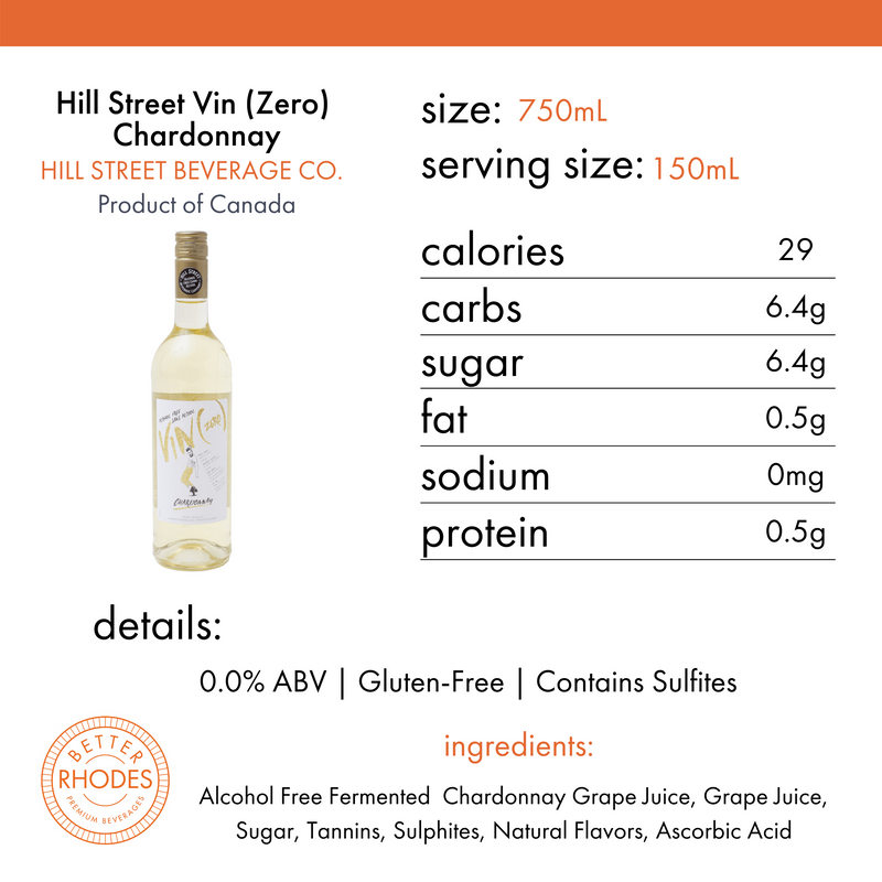 Hill Street Vin (Zero) Chardonnay