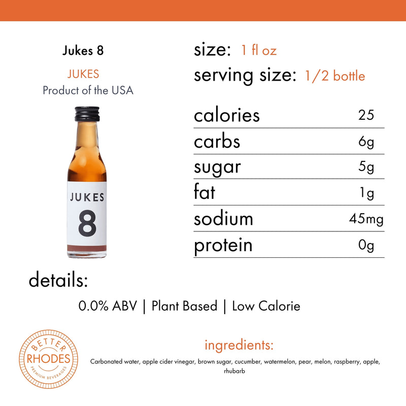 Jukes 8 - Alcohol-Free | Case of 9