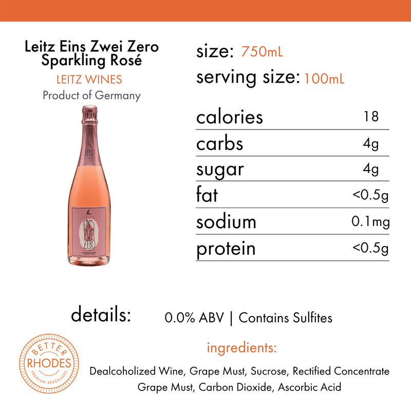 Leitz NV Eins Zwei Zero Sparkling Rosé