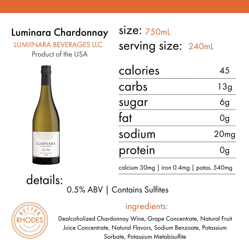 Luminara Non-Alcoholic Chardonnay 2020