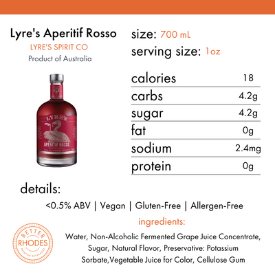 Lyre's Non-Alcoholic Aperitif Rosso