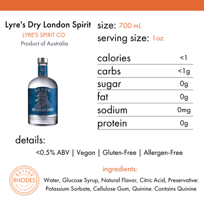 Lyre's Dry London Non-Alcoholic Gin