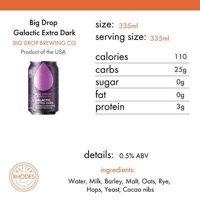Big Drop Brewing Non-Alcoholic Galactic Extra Dark | 6-pack