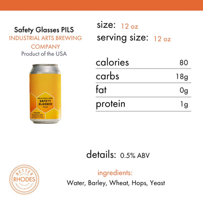 Safety Glasses Non-Alcoholic Pilsner | 6-pack