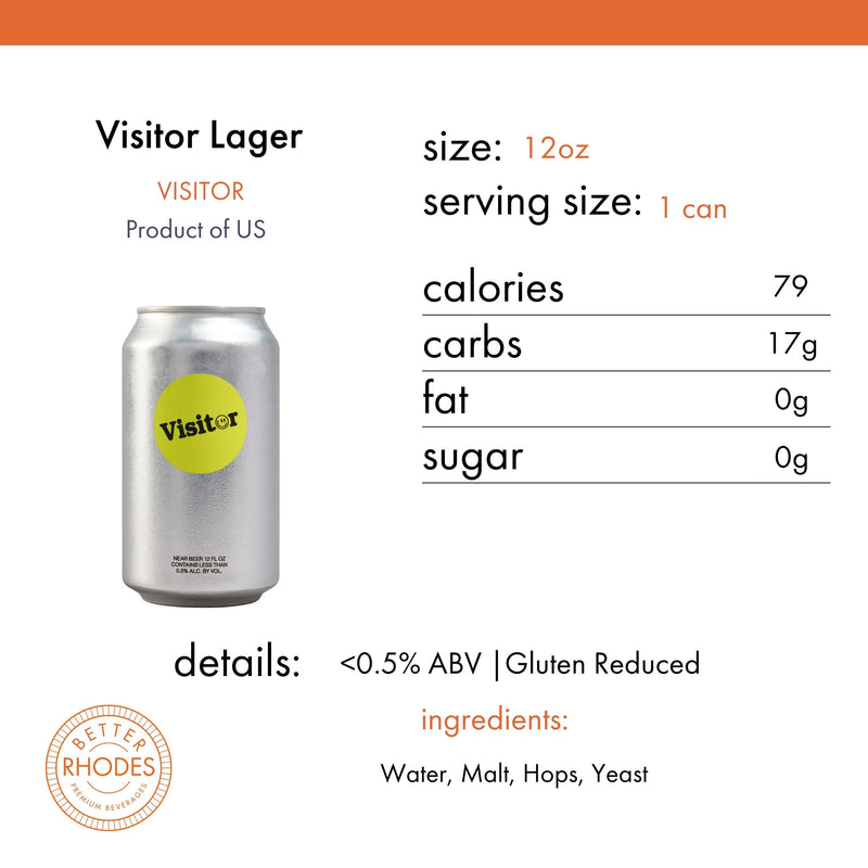 Visitor Non-Alcoholic Lager | 6-pack